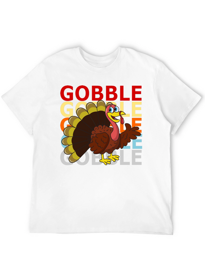 Gobble Turkey Graphic T-Shirt