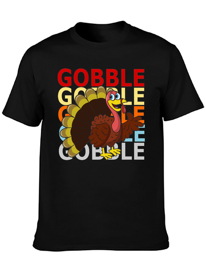 Gobble Turkey Graphic T-Shirt