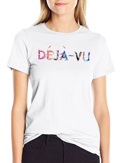 Déjà Vu Graphic T-Shirt - Trendy Novelty Tee