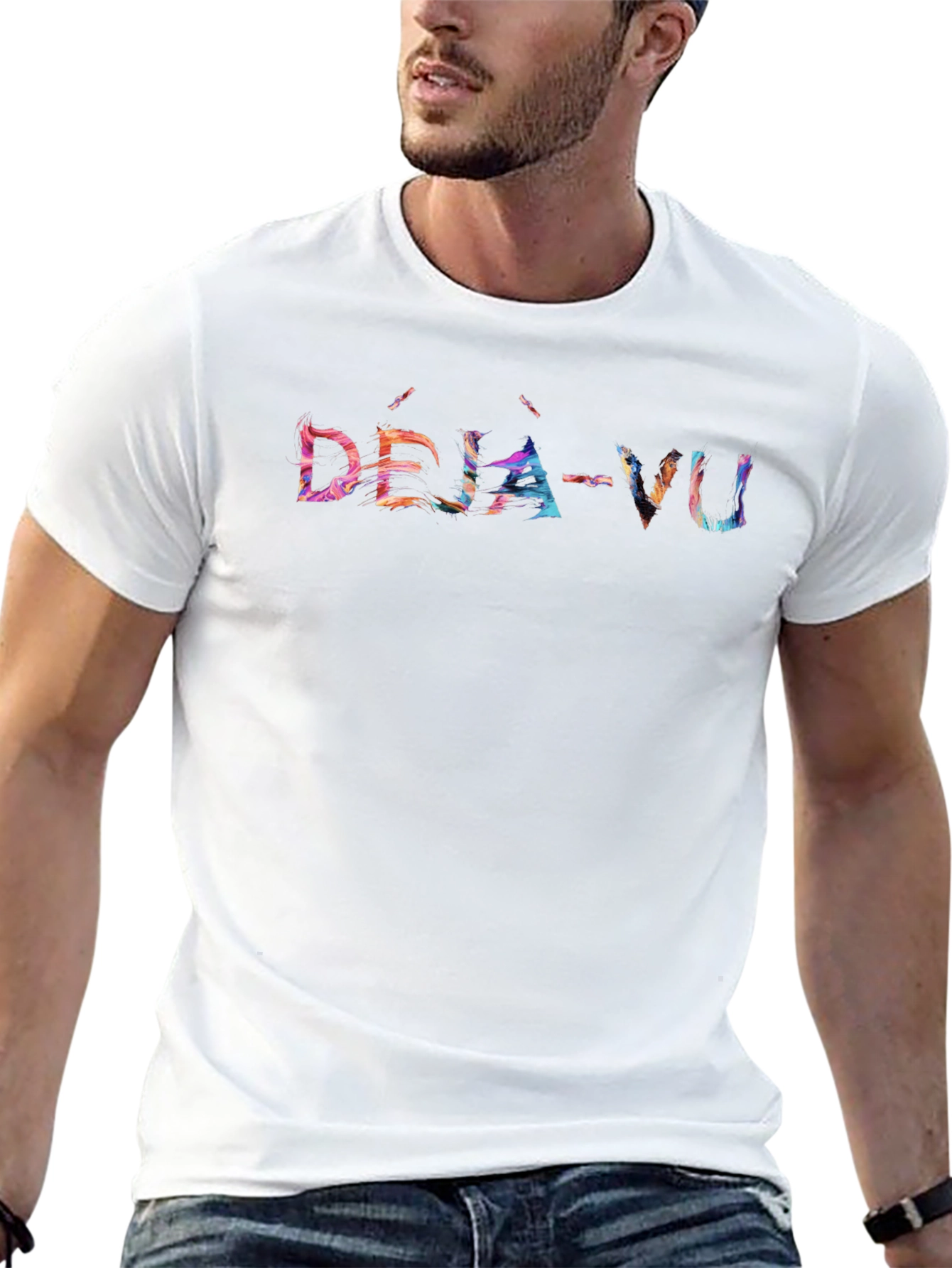 Déjà Vu Graphic T-Shirt - Trendy Novelty Tee