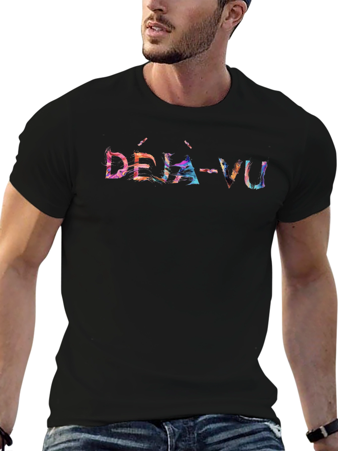 Déjà Vu Graphic T-Shirt - Trendy Novelty Tee