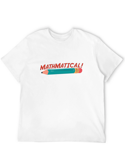 Mathematical! Black Graphic Tee Shirt
