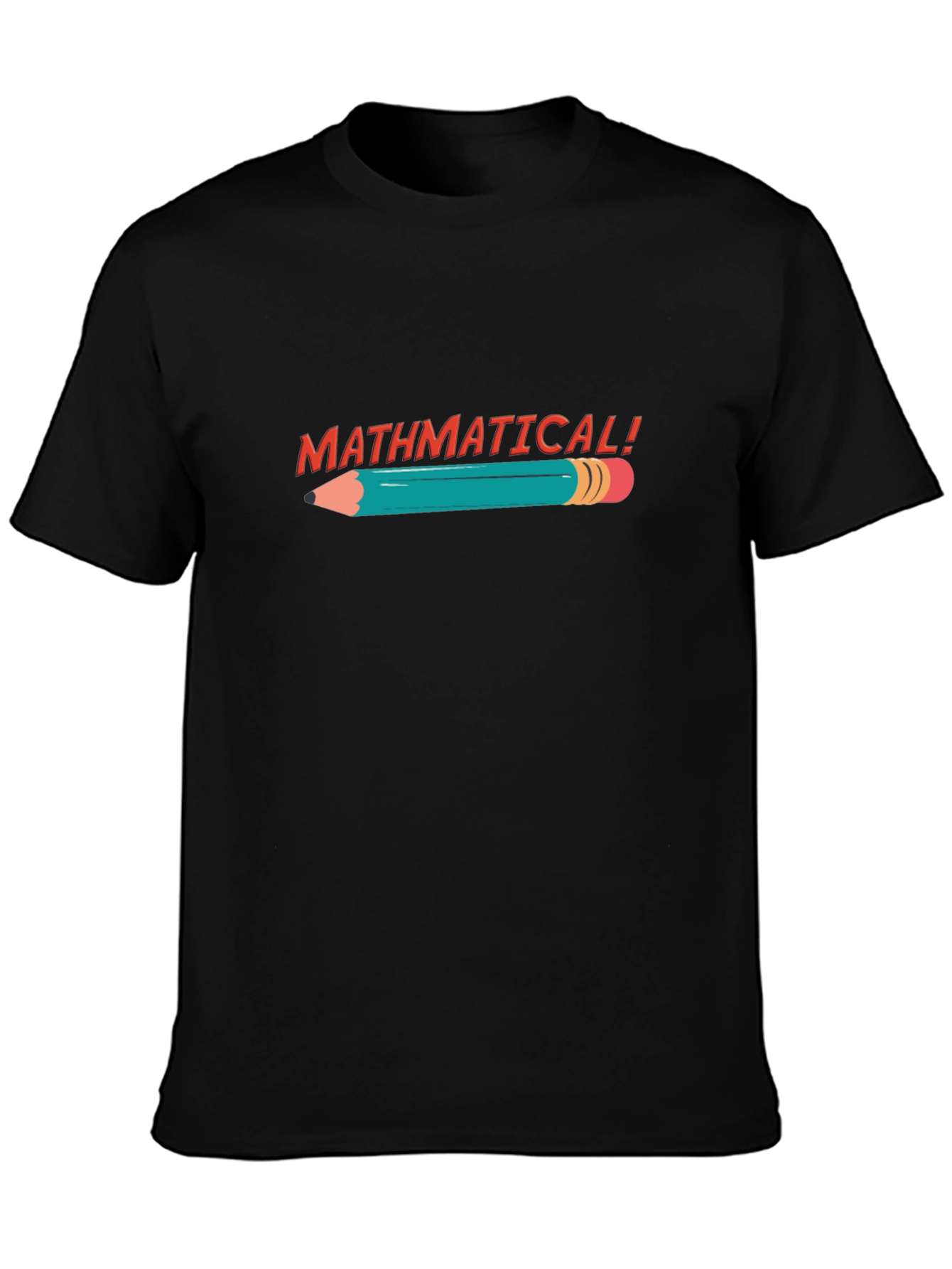 Mathematical! Black Graphic Tee Shirt