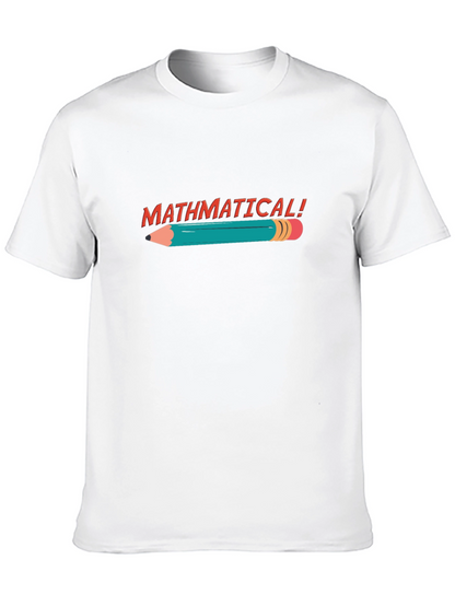 Mathematical! Black Graphic Tee Shirt