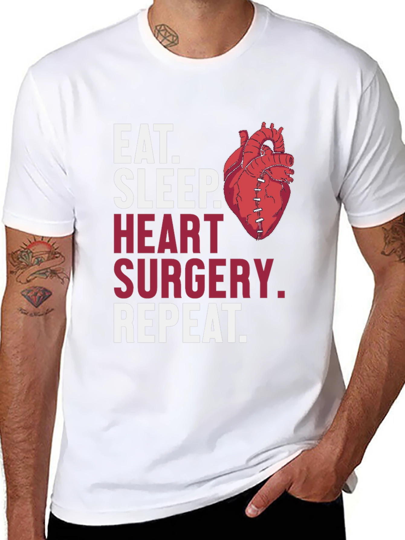 Heart Surgery T-Shirt - Eat Sleep Repeat