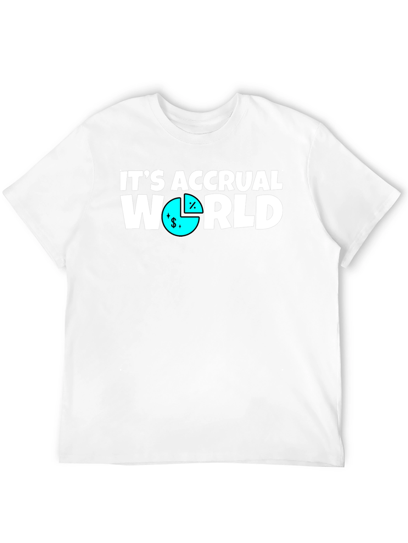 Its Accrual World Mens Black T-Shirt