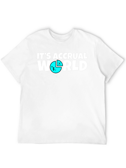 Its Accrual World Mens Black T-Shirt