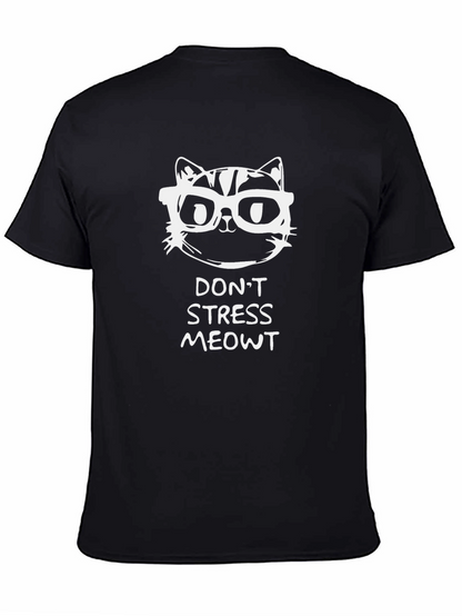 Dont Stress Meowt Black Graphic Tee