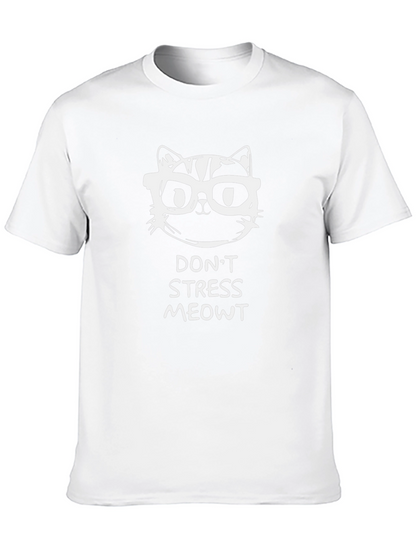 Dont Stress Meowt Black Graphic Tee