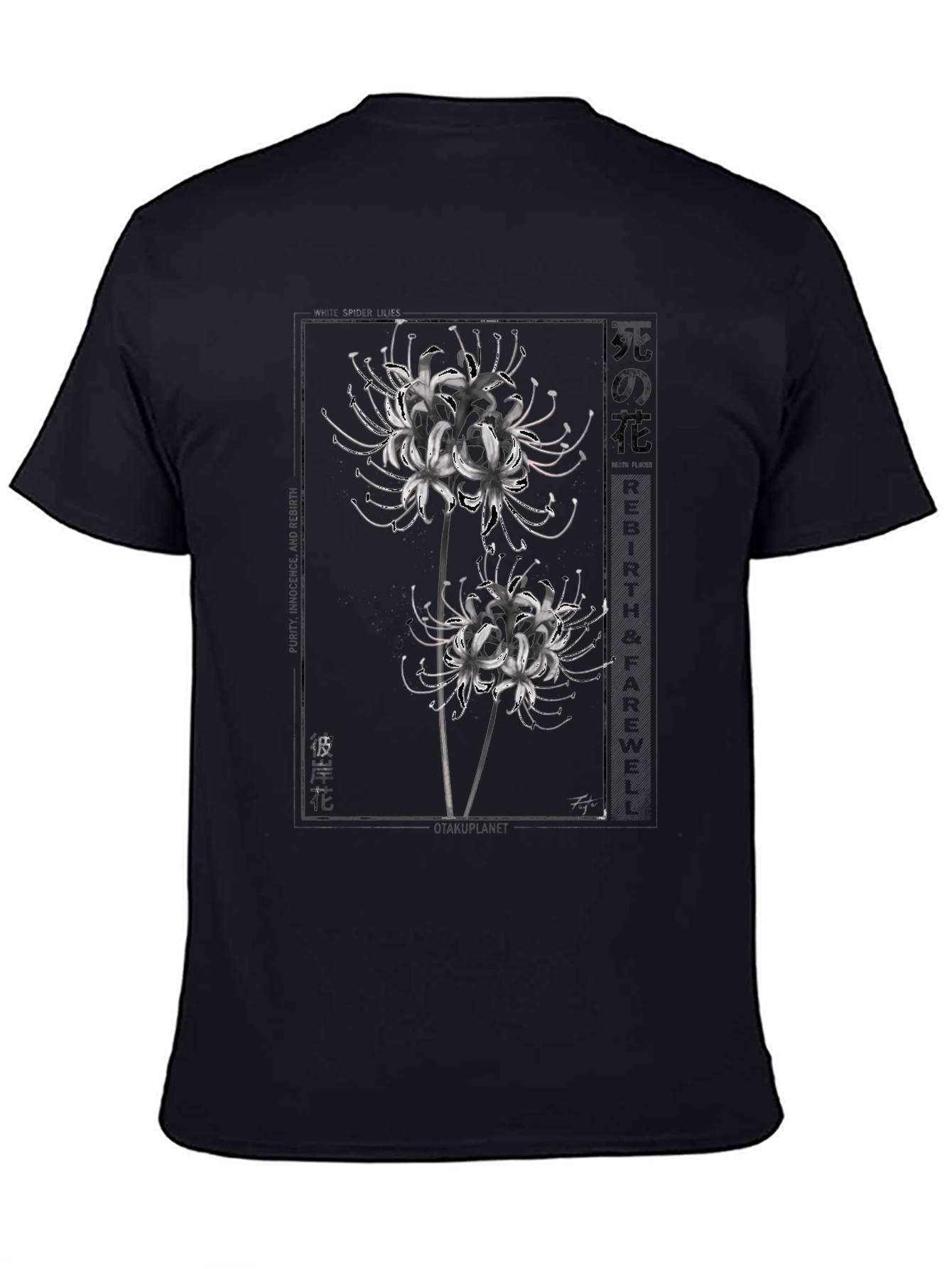 Floral Graphic T-Shirt - Black