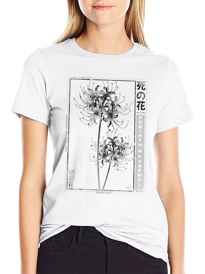 Floral Graphic T-Shirt - Black