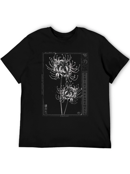 Floral Graphic T-Shirt - Black