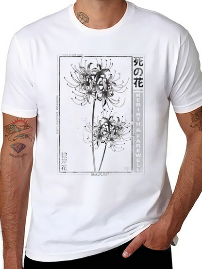Floral Graphic T-Shirt - Black