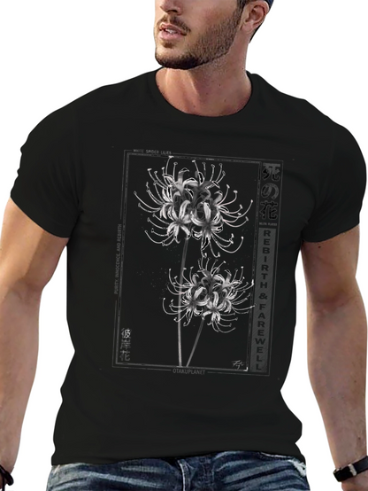 Floral Graphic T-Shirt - Black