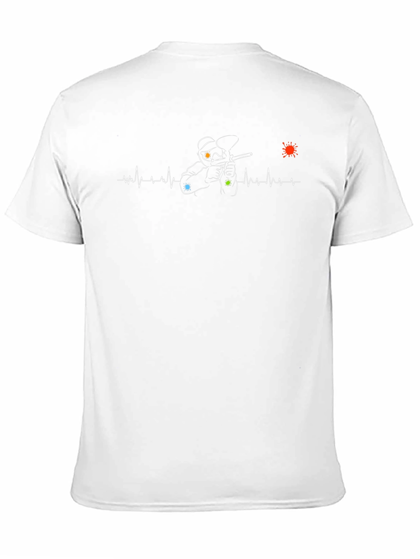 Paintball Heartbeat Graphic T-Shirt