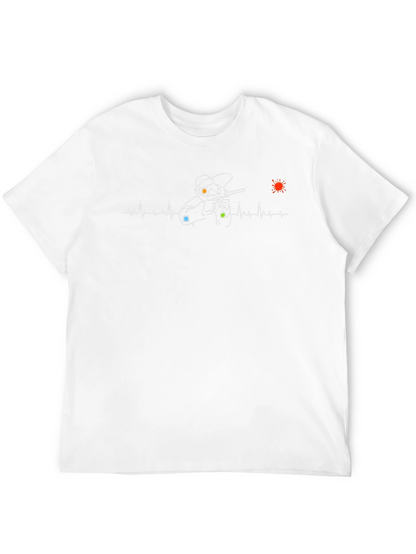 Paintball Heartbeat Graphic T-Shirt