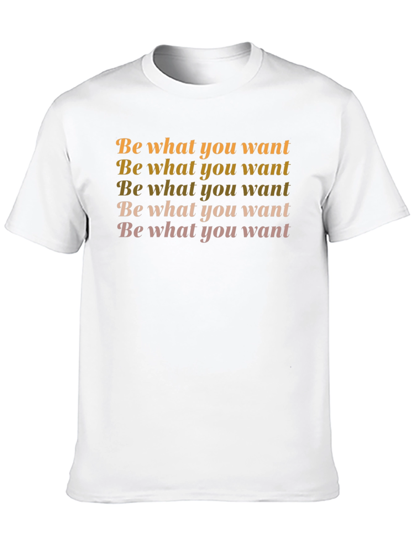 Be What You Want Black Graphic T-Shirt
