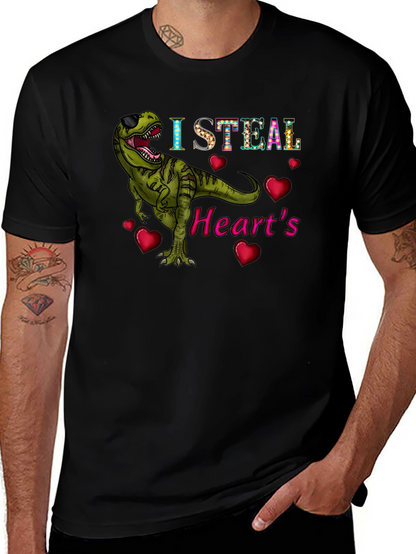 I Steal Hearts T-Rex Graphic Tee