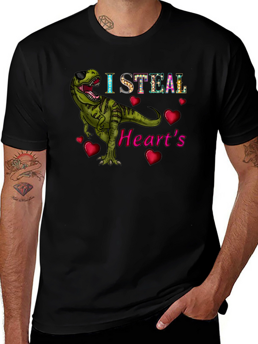 I Steal Hearts T-Rex Graphic Tee