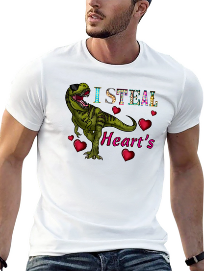 I Steal Hearts T-Rex Graphic Tee