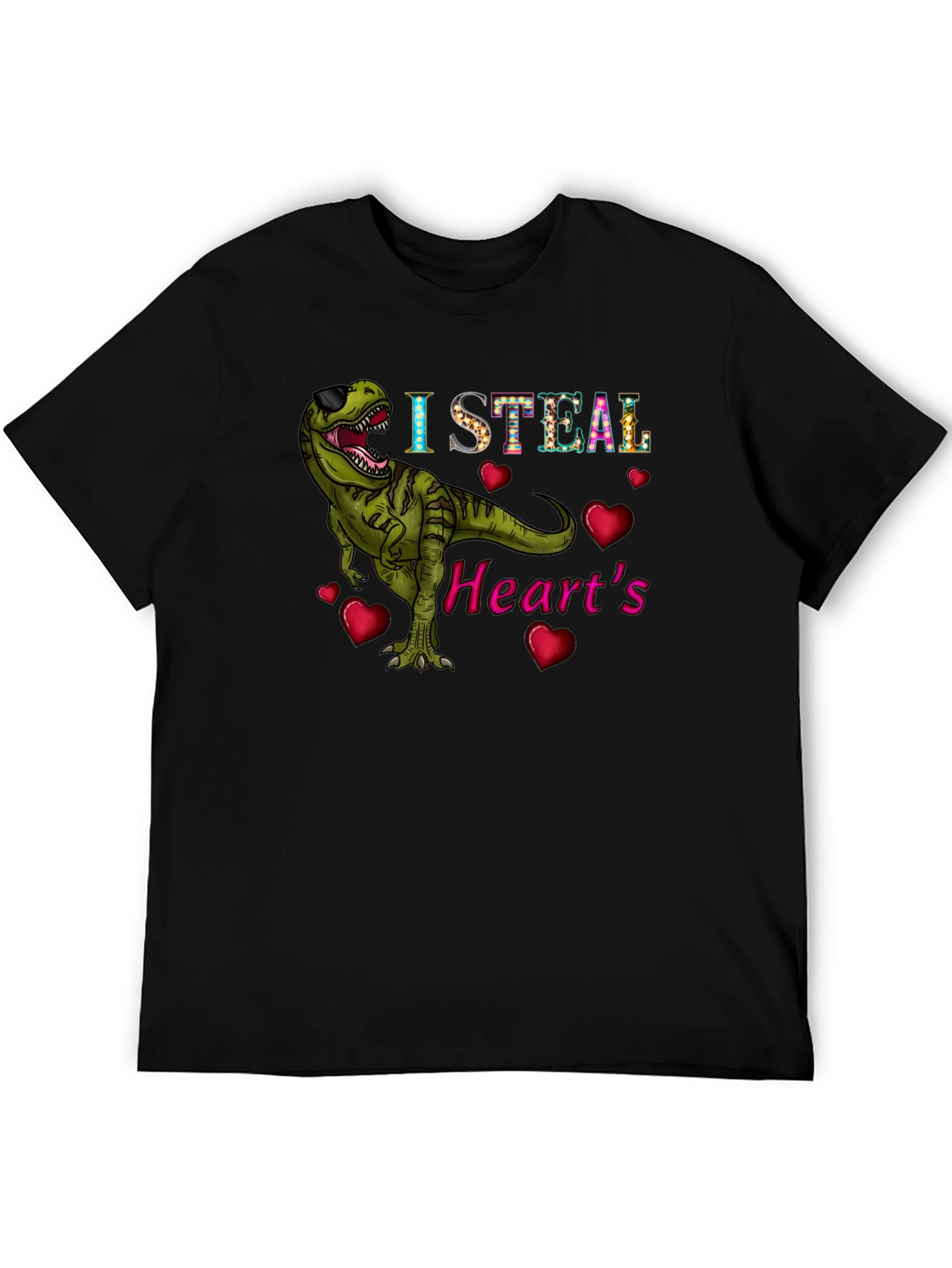 I Steal Hearts T-Rex Graphic Tee