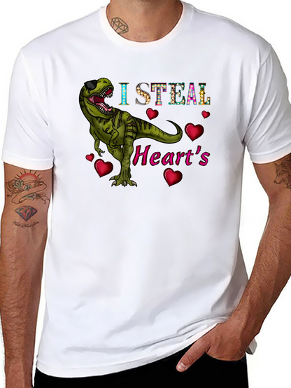 I Steal Hearts T-Rex Graphic Tee