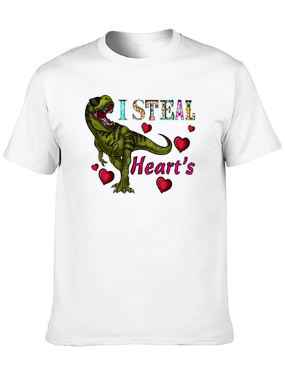 I Steal Hearts T-Rex Graphic Tee
