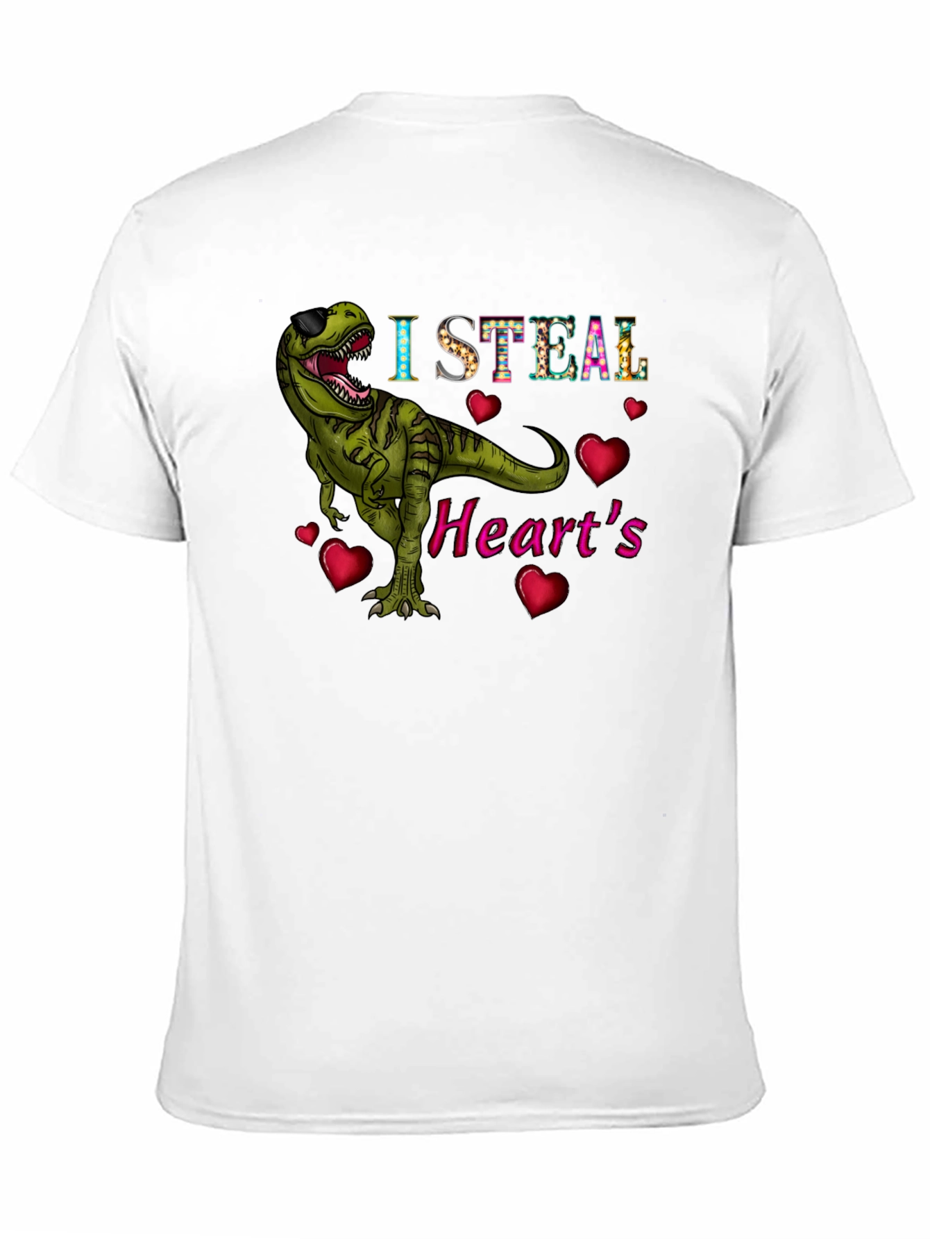 I Steal Hearts T-Rex Graphic Tee