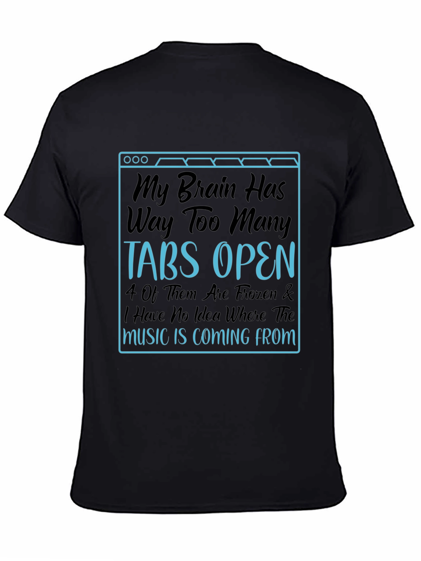 Funny Brain Tabs Open T-Shirt