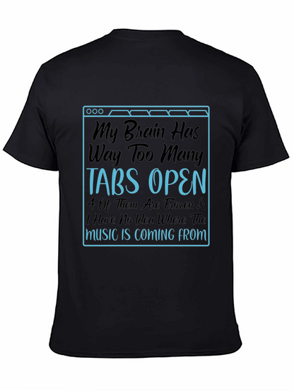 Funny Brain Tabs Open T-Shirt
