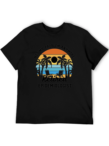 Retired Epidemiologist T-Shirt: Beach Vacation Design
