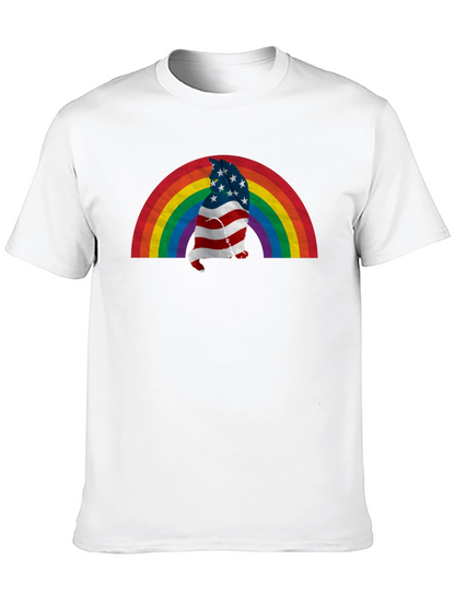 Patriotic Rainbow Cat T-Shirt