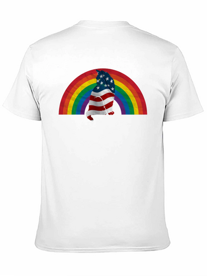 Patriotic Rainbow Cat T-Shirt