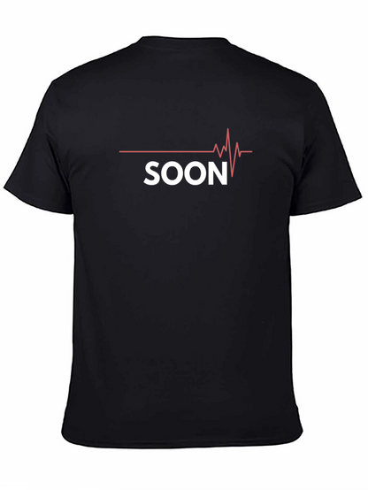 Soon ECG T-Shirt - Trendy Black Cotton Tee