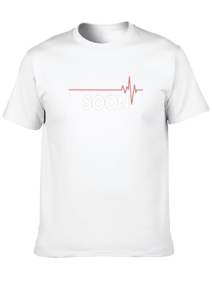 Soon ECG T-Shirt - Trendy Black Cotton Tee
