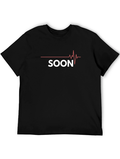 Soon ECG T-Shirt - Trendy Black Cotton Tee
