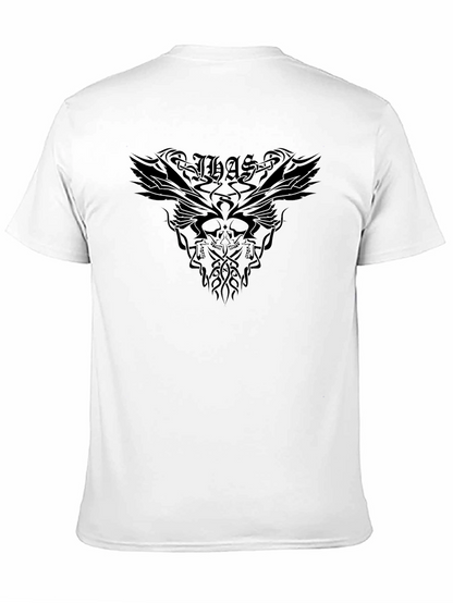 Dark Graphic Print Tee - Gothic Style