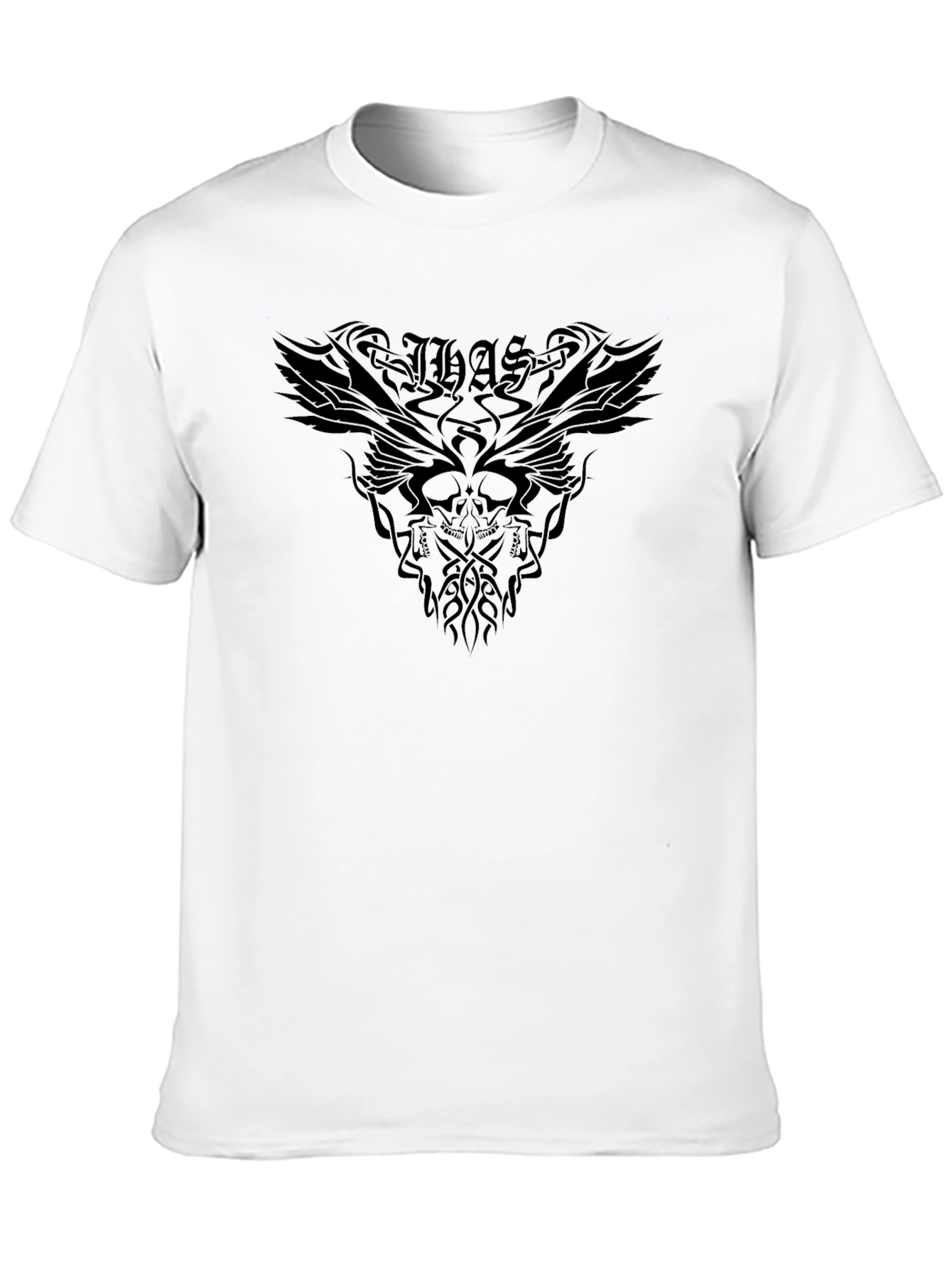 Dark Graphic Print Tee - Gothic Style