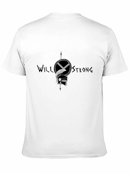 Will Strong Graphic Tee - Black Cotton T-Shirt