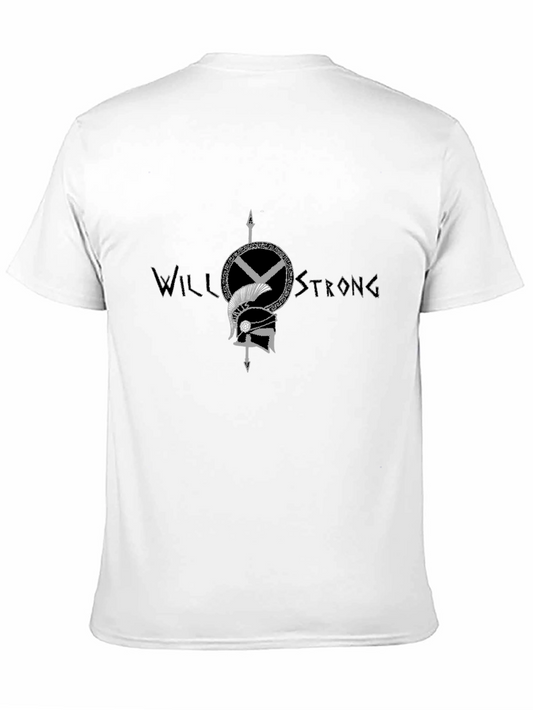 Will Strong Graphic Tee - Black Cotton T-Shirt