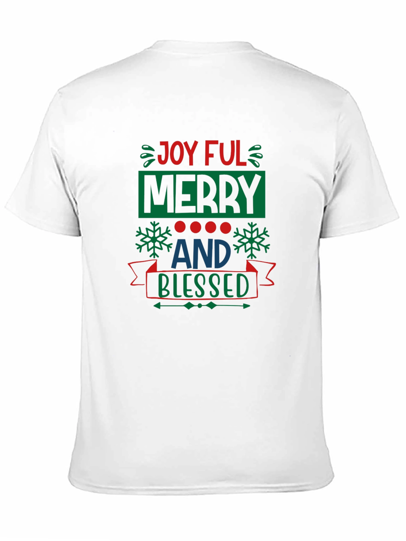 Joyful Merry and Blessed Black T-Shirt
