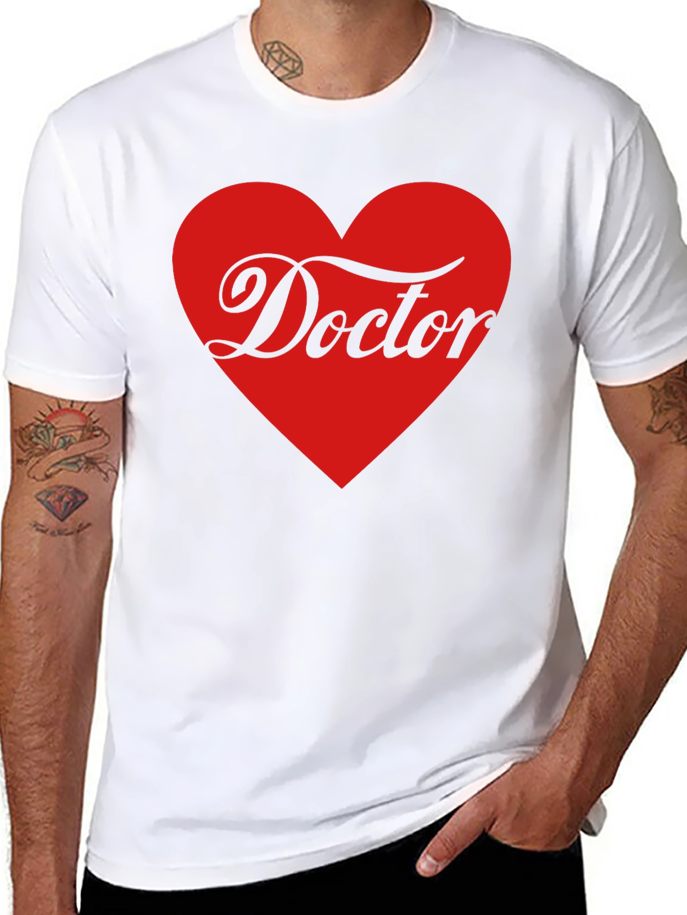 Doctor Love Heart T-Shirt - Medical Professional Appreciation
