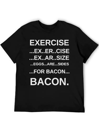 Funny Exercise Bacon T-Shirt
