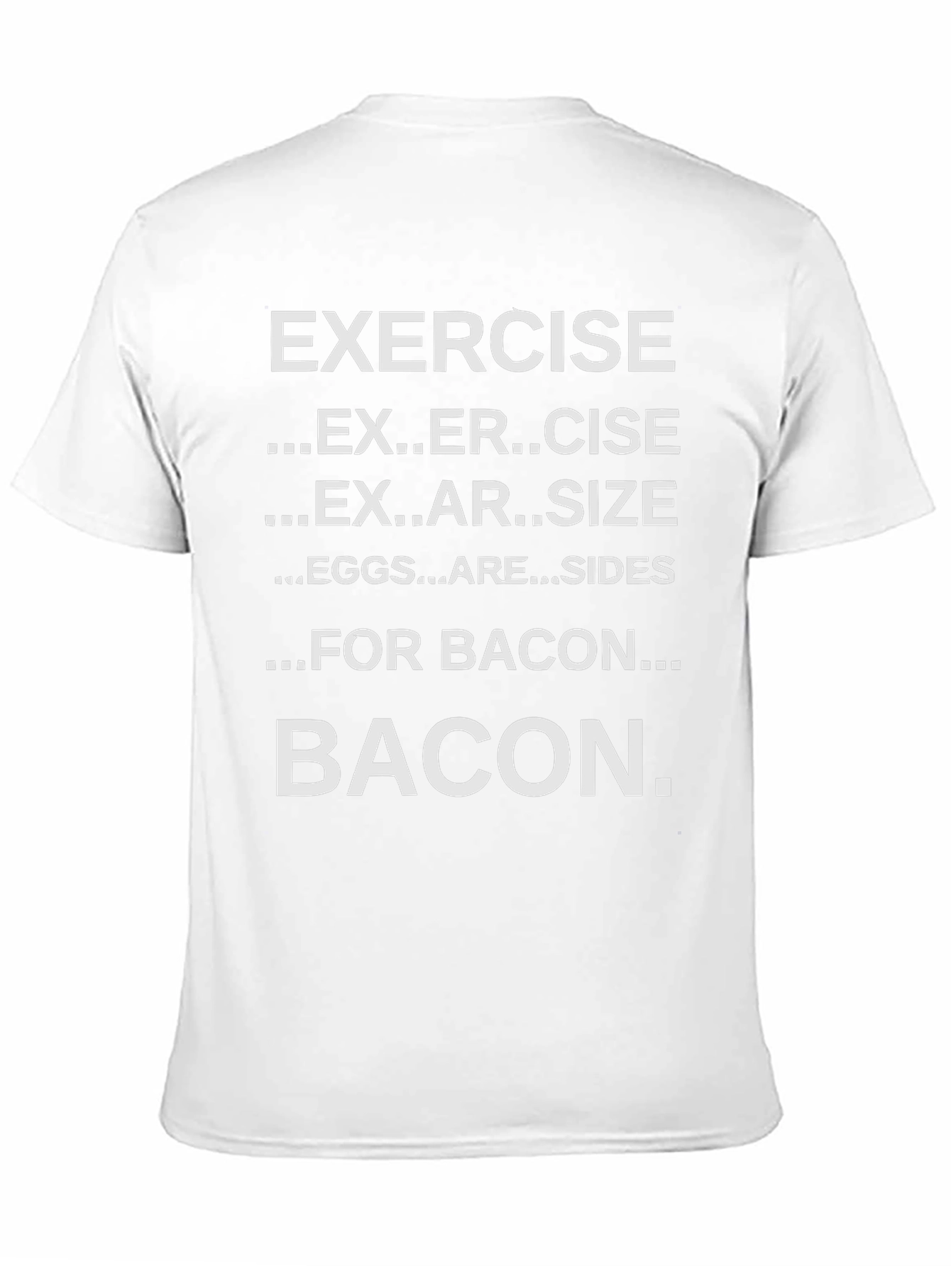Funny Exercise Bacon T-Shirt