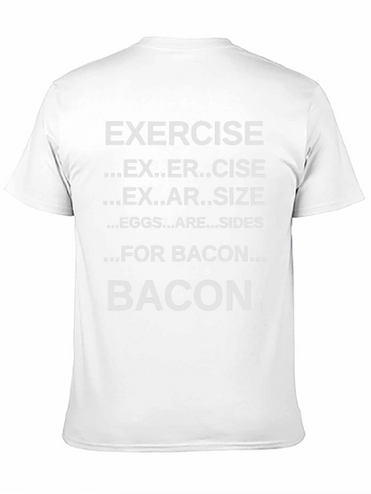 Funny Exercise Bacon T-Shirt