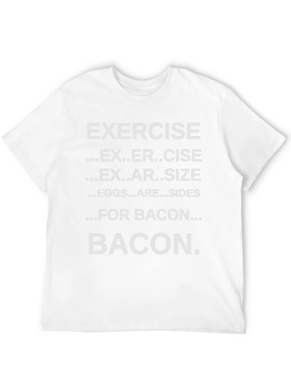 Funny Exercise Bacon T-Shirt