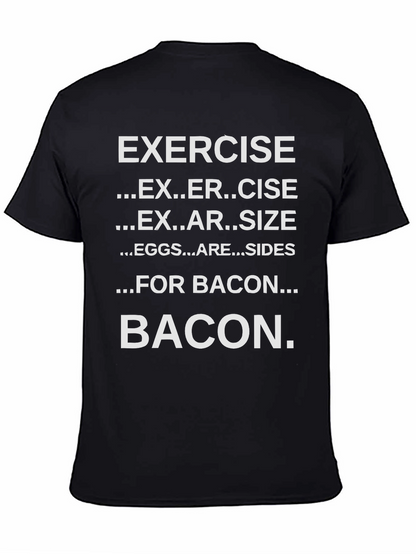 Funny Exercise Bacon T-Shirt