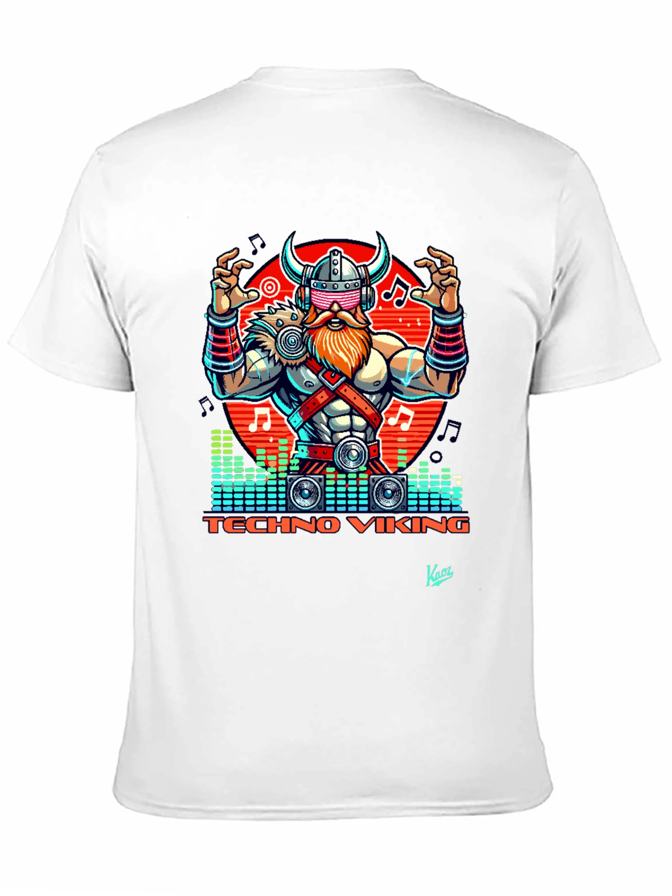 Techno Viking Graphic T-Shirt - EDM Rave Style