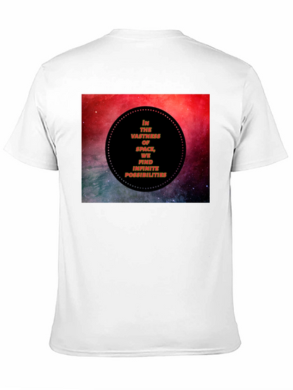 Space Vastness Graphic Black T-Shirt