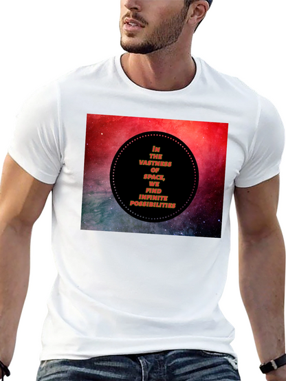 Space Vastness Graphic Black T-Shirt